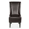Grungis High-Back Velvet Accent Chair, Comfy Armless Chair with Soft Padded & Wooden Legs,23.03" W Accent Chair for Bedroom,Reading Room,Office - 4 of 4