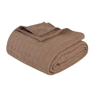 Basketweave Cotton Blanket by Blue Nile Mills - 1 of 4