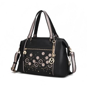MKF Collection Francis Tote Women's handbag 3-D flowers with Keychain by Mia K - 1 of 4