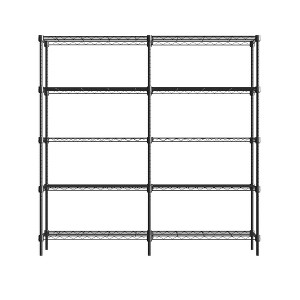 Heavy Duty 5-Shelf Metal Shelving Unit, Industrial Strength Metal Shelving, Adjustable Garage Shelving for Warehouses - 1 of 4
