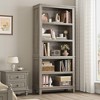 Wooden Bookcase 5 Tier Storage Bookshelf Farmhouse Bookshelves Rustic Vintage Etagere for Home Office,Living Room,Bed Room - 2 of 4