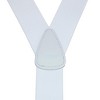 CTM Men's Big & Tall Elastic Button End Dress Suspenders with Silver Hardware - 2 of 4