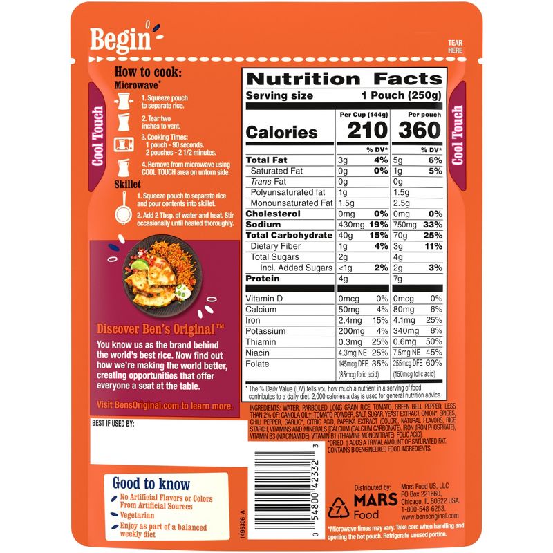 Ben&#39;s Original Ready Rice Spanish Style Rice Microwavable Pouch - 8.8oz, 3 of 7