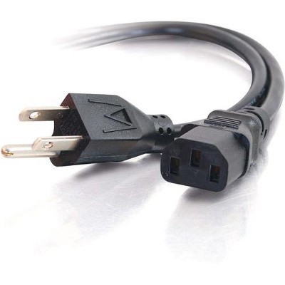 C2G 4ft 16 AWG Universal Power Cord (NEMA 5-15P to IEC320C13) - C2G 4ft 16 AWG Universal Power Cord (NEMA 5-15P to IEC320C13) (TAA Compliant)