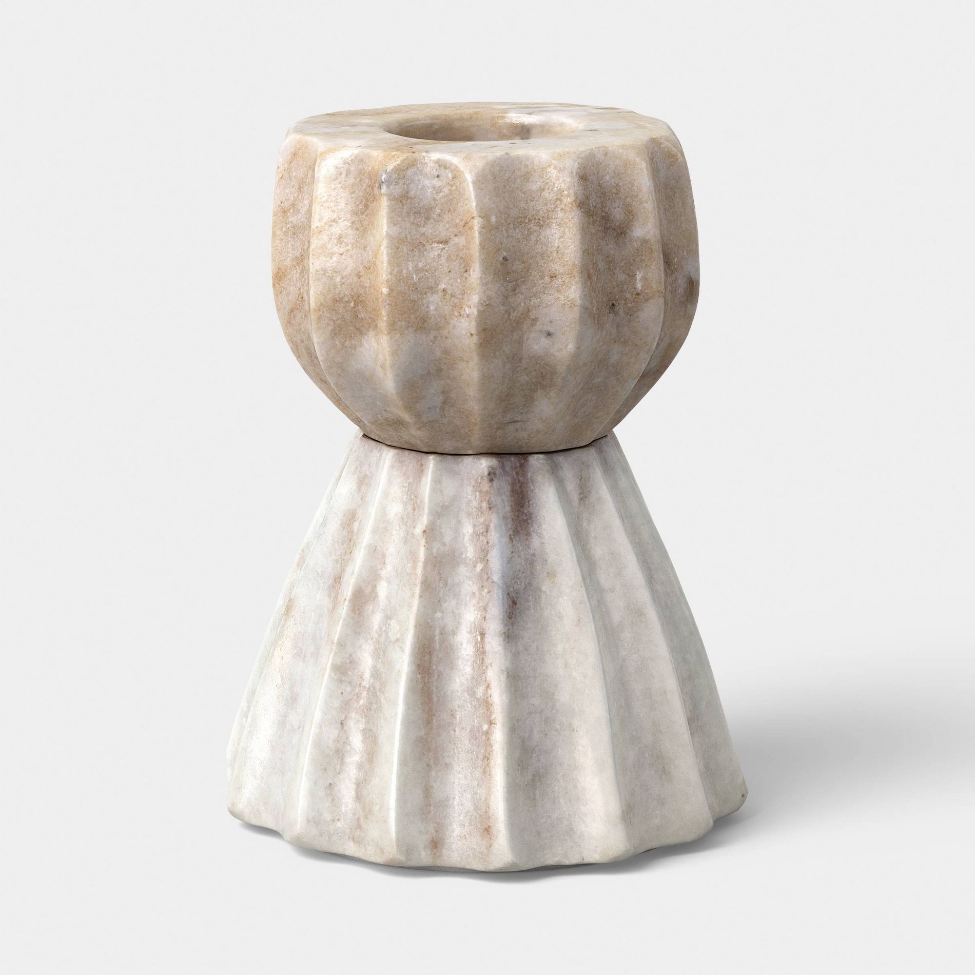 Short Marble Taper Candle Holder - Threshold™ designed with Studio McGee