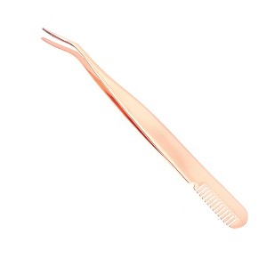 Unique Bargains Women's Eyelash Extension Tweezers with Combs 1 Pc - 1 of 3