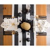 Dii Black/White Dobby Stripe Table Runner 18X108 - 2 of 4