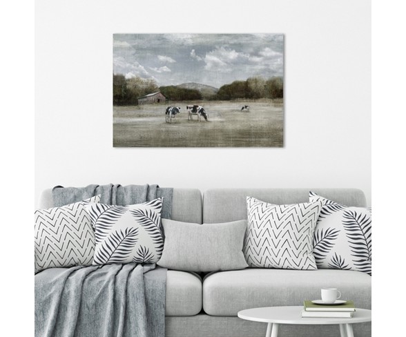 30"x40" Country Satisfaction By Nan Art On Canvas - Fine Art Canvas