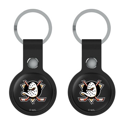 Keyscaper NHL Western Conference Teams Insignia Black Airtag Holder 2-Pack