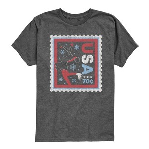Boys' - Instant Message - Figure Skater Stamp Short Sleeve Graphic T-Shirt - 1 of 4