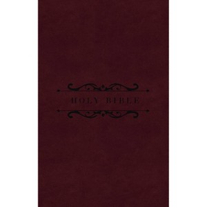 CU NKJV, Personal Size Bible, Giant Print, Leathersoft, Burgundy, Red Letter, Comfort Print (Hardcover) - 1 of 2