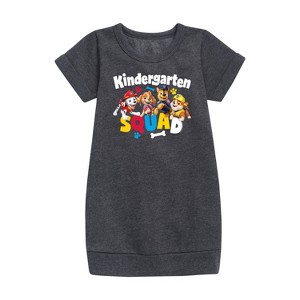 - Paw Patrol - Squad Kindergarten Graphic Short Sleeve Fleece Dress - 1 of 4