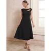 INSPIRE CHIC Women's Formal Eyelet Sleeveless Cut Out Front Flared Casual A-Line Midi Dresses - 3 of 4