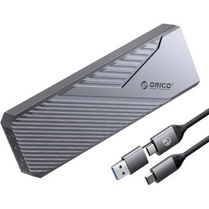 ORICO 40Gbps M.2 NVMe SSD Enclosure with Cooling Fan, CNC Aluminum External Case, Supports Up to 8TB 2280 SSD(M Key) - 1 of 1