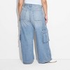 Women's Mid-Rise Wide Leg Cargo Baggy Jeans - Wild Fable™ - 3 of 3