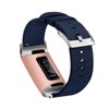 Insten Fabric Watch Band Compatible with Fitbit Charge 3, Charge 3 SE, Charge 4, and Charge 4 SE, Fitness Tracker Replacement Bands, Navy Blue - image 2 of 3