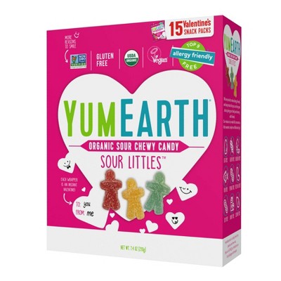 YumEarth Valentine's Organic Sour Littles 7.4oz/15ct