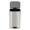 Bathroom Trash Can, Fingerprint-Proof Stainless Steel Garbage Can with Soft-Close Lid, Foot Pedal - 2 of 4