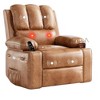 Oversized Swivel Recliner Chair with Heat & Massage - 360° Rotation Manual Rocking Chair - 2 of 4