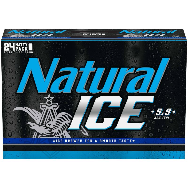 Natural Ice Beer - 24pk/12 fl oz Cans, 1 of 10