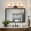 C Cattleya Contemporary Vanity Light with White Opal Glass for Bathroom(2 Colors/4 Sizes） - 4 of 4