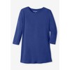 Woman Within Plus Size Perfect Three-Quarter Sleeve Crewneck Tee - 3 of 4