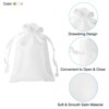 Unique Bargains Mini Smooth Soft Wedding Christmas Satin Bags with Drawstring 3 Pcs - 3 of 4