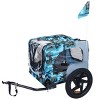 LAOTIES Foldable Dog Bike Trailer for Small Dogs And Cargo,Heavy Duty Dog Carrier with 16" Wheels,Hitch - 4 of 4