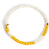 Morse Code Bracelet: SUNSHINE | Mother of Pearl & Yellow - ETHIC GOODS - 2 of 4