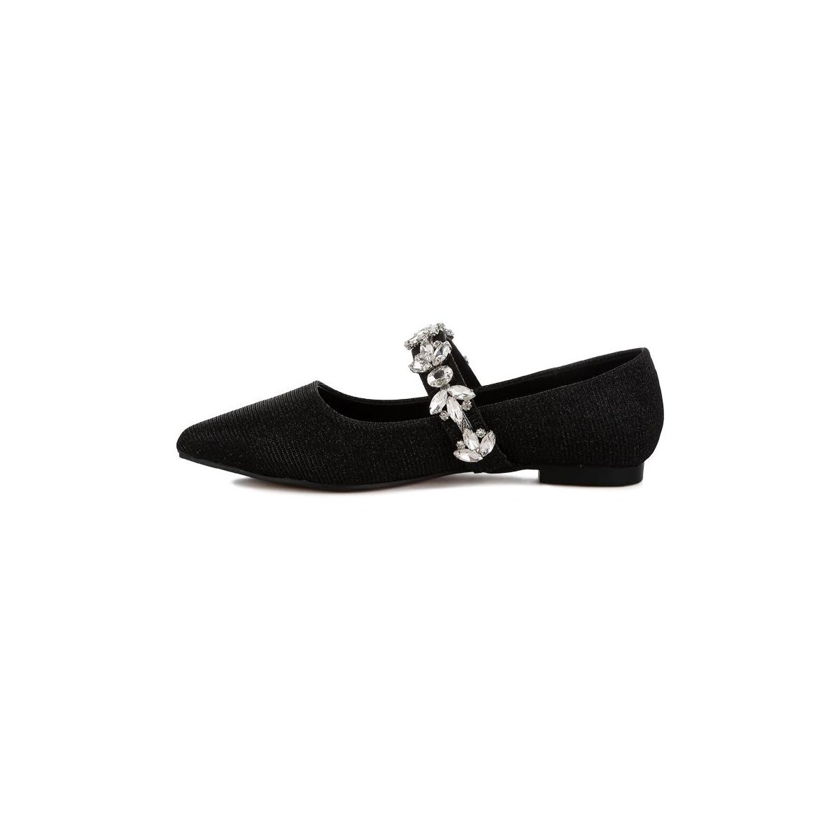 Обувь Rag & Co Womens Flavia Diamante Brooch Glitter Ballerinas 6 — фото 4