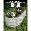 2 Pack Raised Garden Bed Kit, Galvanized Planter Garden Boxes Outdoor, Oval Large Metal Garden Bed for Vegetables Flowers - 4 of 4