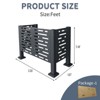 SEVOBAL Garden Fences and Gates Metal Privacy Fence Cover, Suitable for Conceal Air Conditioning Unites for Outdoor Units, Black, 40.25"*20.25"*30" - 3 of 4