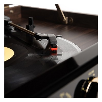 Victrola Empire 7-in-1 Bluetooth Record Player with 3-Speed Turntable, CD, Cassette Player and Radio (Espresso)