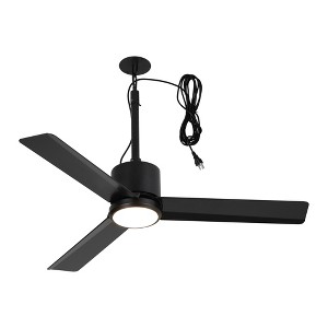 Parrot Uncle 42" Modern Outdoor LED Ceiling Fan with Light and Remote Integrated LED Light - 1 of 4