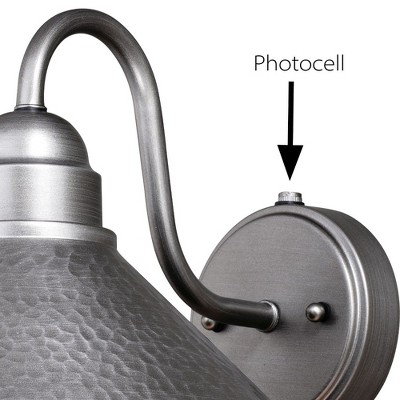 Aged Iron 14" Industrial Outdoor Wall Sconce