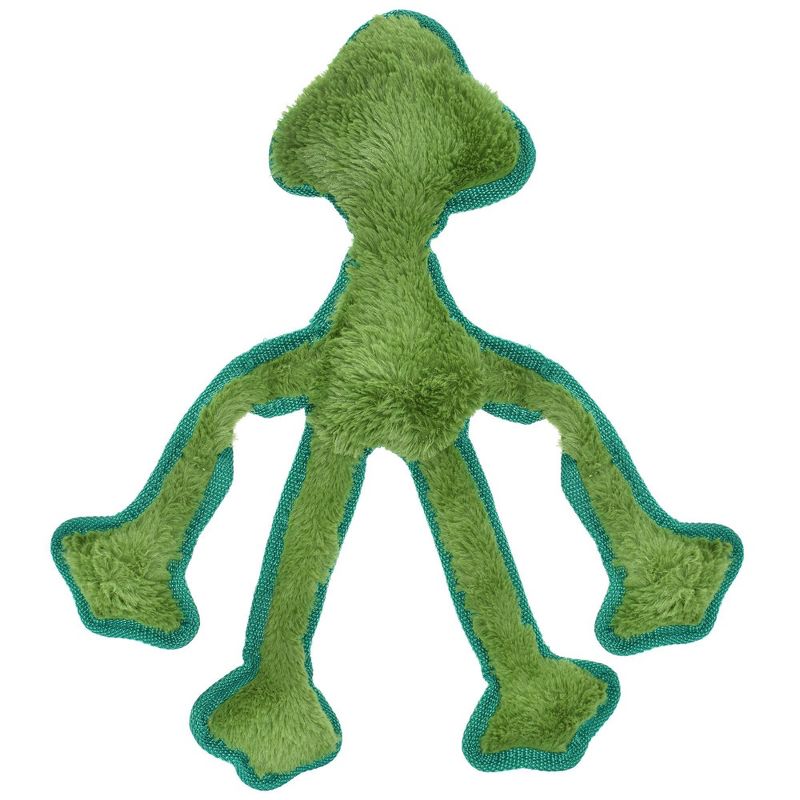 Multipet Skeleropes Frog Dog Toy - Green 15&#34;, 2 of 4