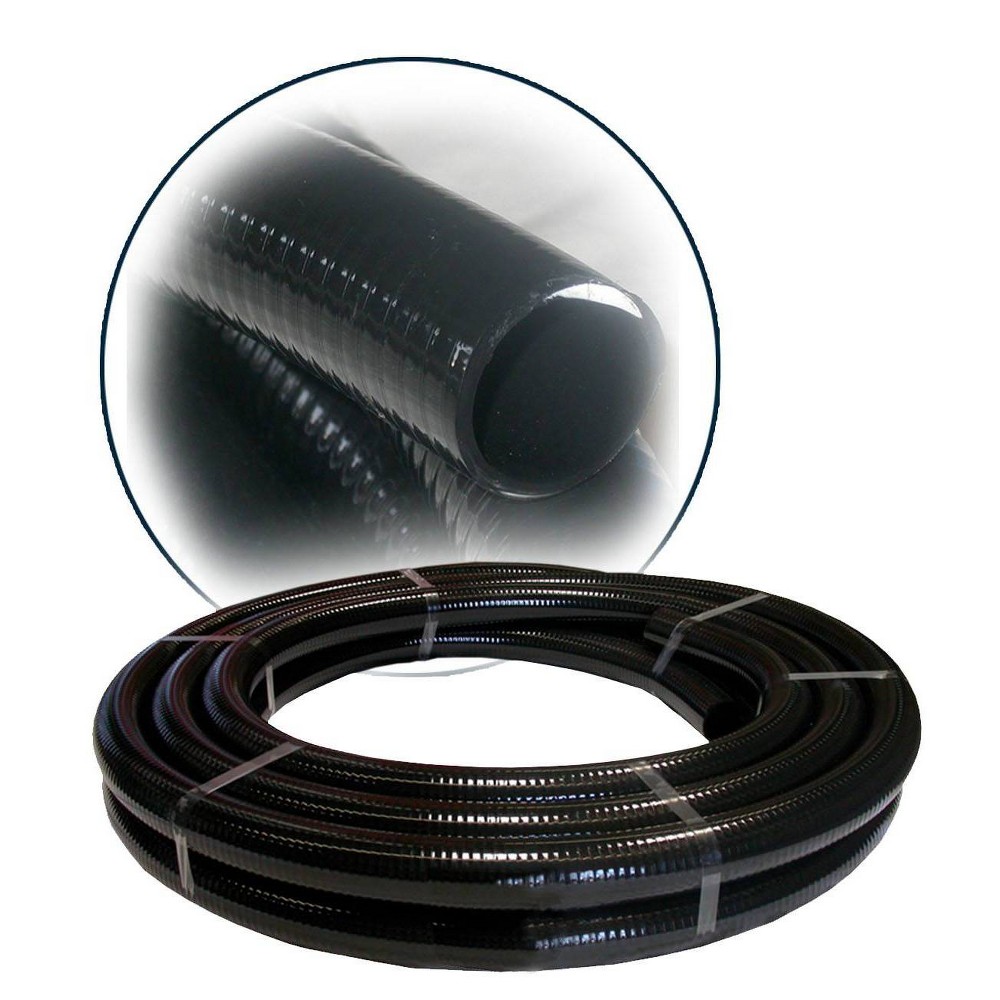 Photos - Garden & Outdoor Decoration 100' PVC Hose Black - Alpine Corporation: Ultra-Flex, 3/4" ID, S-4 Fitting