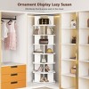 Skyzoo 360° Rotating Shoe Rack - 5 Tier Hexagon Spinning Shoe Organizer for Living Room,Entryway & Closet, - 4 of 4