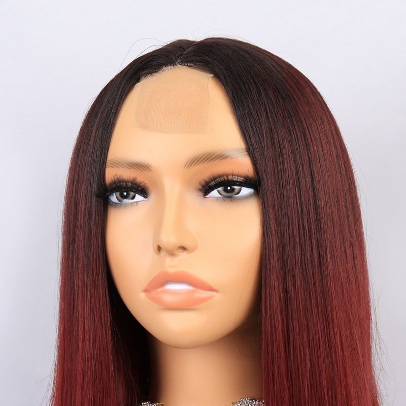 Unique Bargains Medium Long Straight Hair Lace Front Wigs for Women with Wig Cap 14" 1PC, 4 of 7