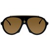 Carrera  807 70 Unisex Aviator Polarized Sunglasses Black Brown 57mm - 2 of 3