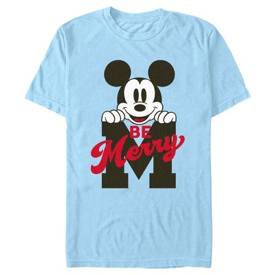 Men's Mickey & Friends Be Merry T-shirt : Target