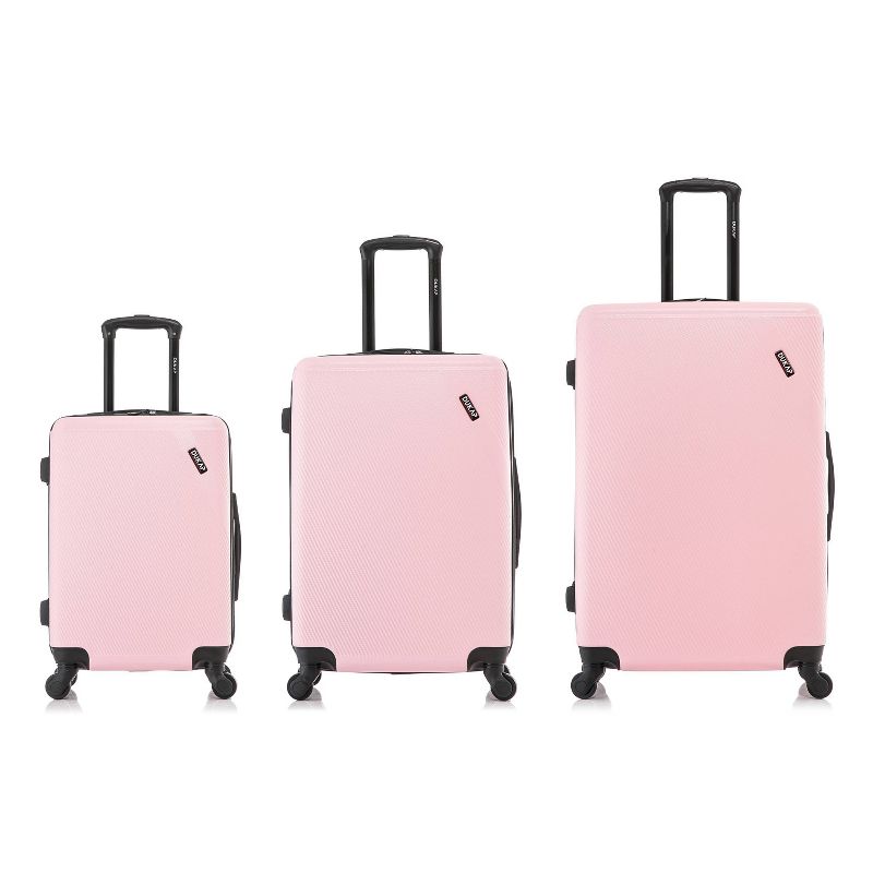 DUKAP Discovery Lightweight Hardside Checked Spinner Luggage Set 3pc, 3 of 8