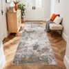 Modern Abstract Rea Rugs for Living Room, Large Washable Bedroom Rug - 3 of 4