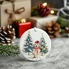 Lomsoe Labrador Ornament Christmas Tree Ornaments Decor Christmas Dogs Gifts Christmas Hanging Ceramic Ornament Christmas Decor - 3 of 4