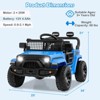 Costway 12V Kids Ride on Truck Car Battery Powered Electric Vehicle with Remote Control White/Purple/Red/Blue/Black/Pink - 3 of 4