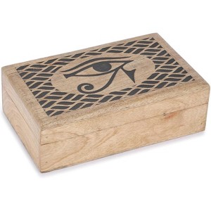 Hand Carved Wooden Keepsake Box, Elegant Vintage Memory Storage Box for Jewelry and Valuables, Gift for All Occasions - 1 of 4