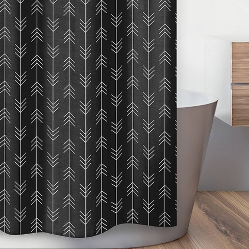 Lumberjack Collection Shower Curtain, Black And White Shower Curtain Ideas