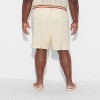 Pride Adult Relaxed Fit Open Knit Stitch Trouser Shorts - Ivory - 2 of 3
