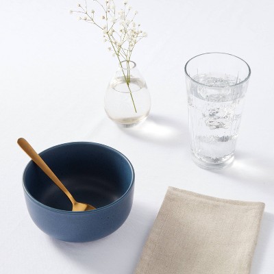 23oz Stoneware Tilley Single Bowl Navy Blue - Threshold&#8482;