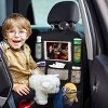 Backseat Organizer, Back Seat Mats, Storage Bag, Tablet Holder for Kids, Toddlers Car Seats, Travel Accessories, Road Trip Essentials, 2 pack, Black - 2 of 4
